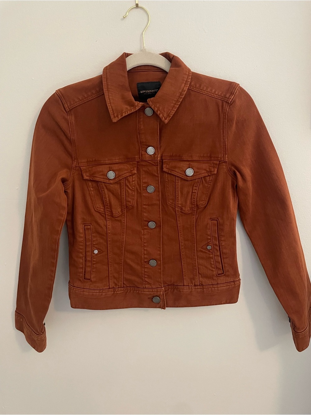 Liverpool Women's Rust-Orange Denim Jacket